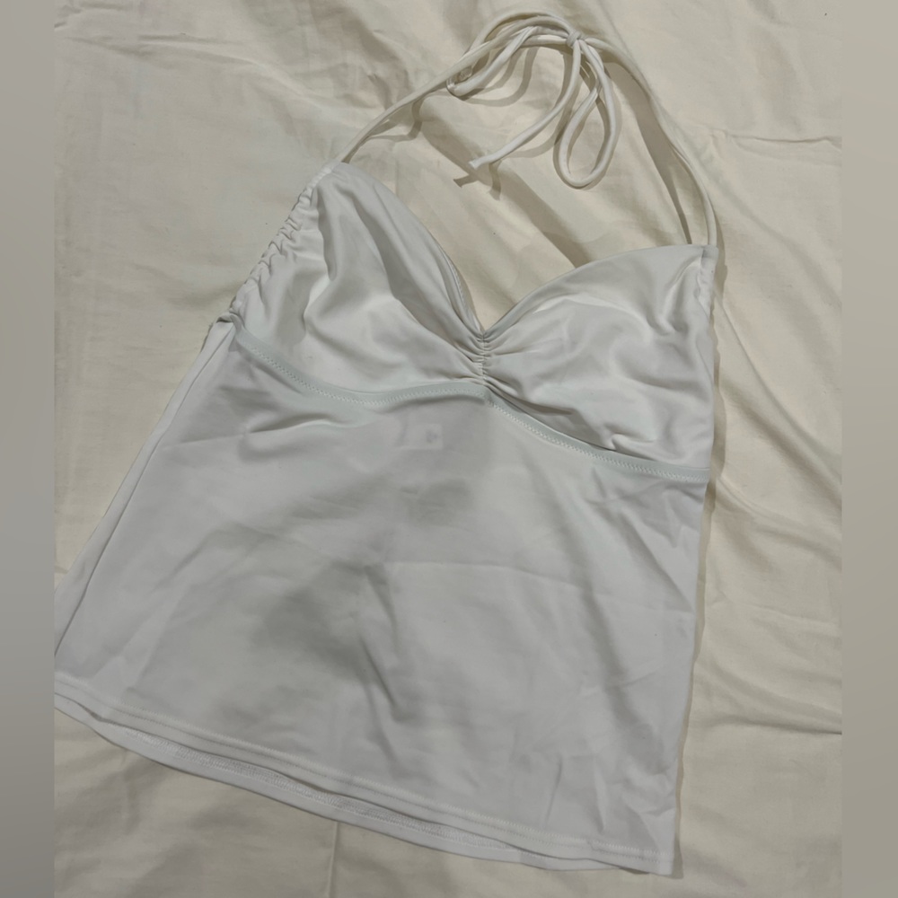 White Victoria’s Secret Halter Tank